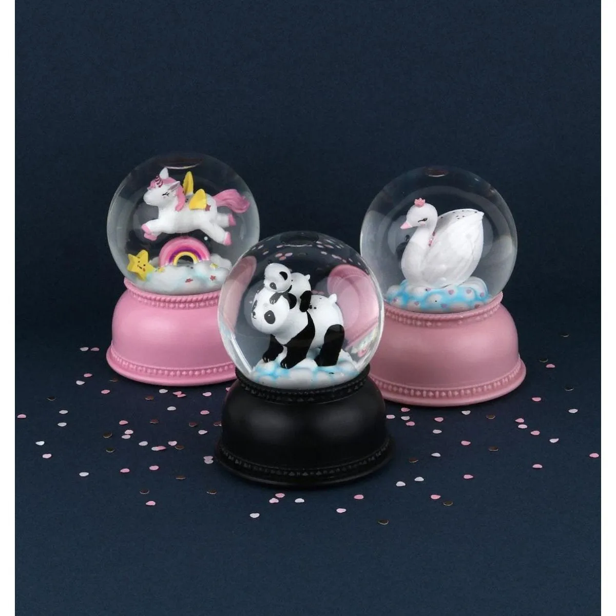 A Little Lovely Company Snowglobe Light Swan