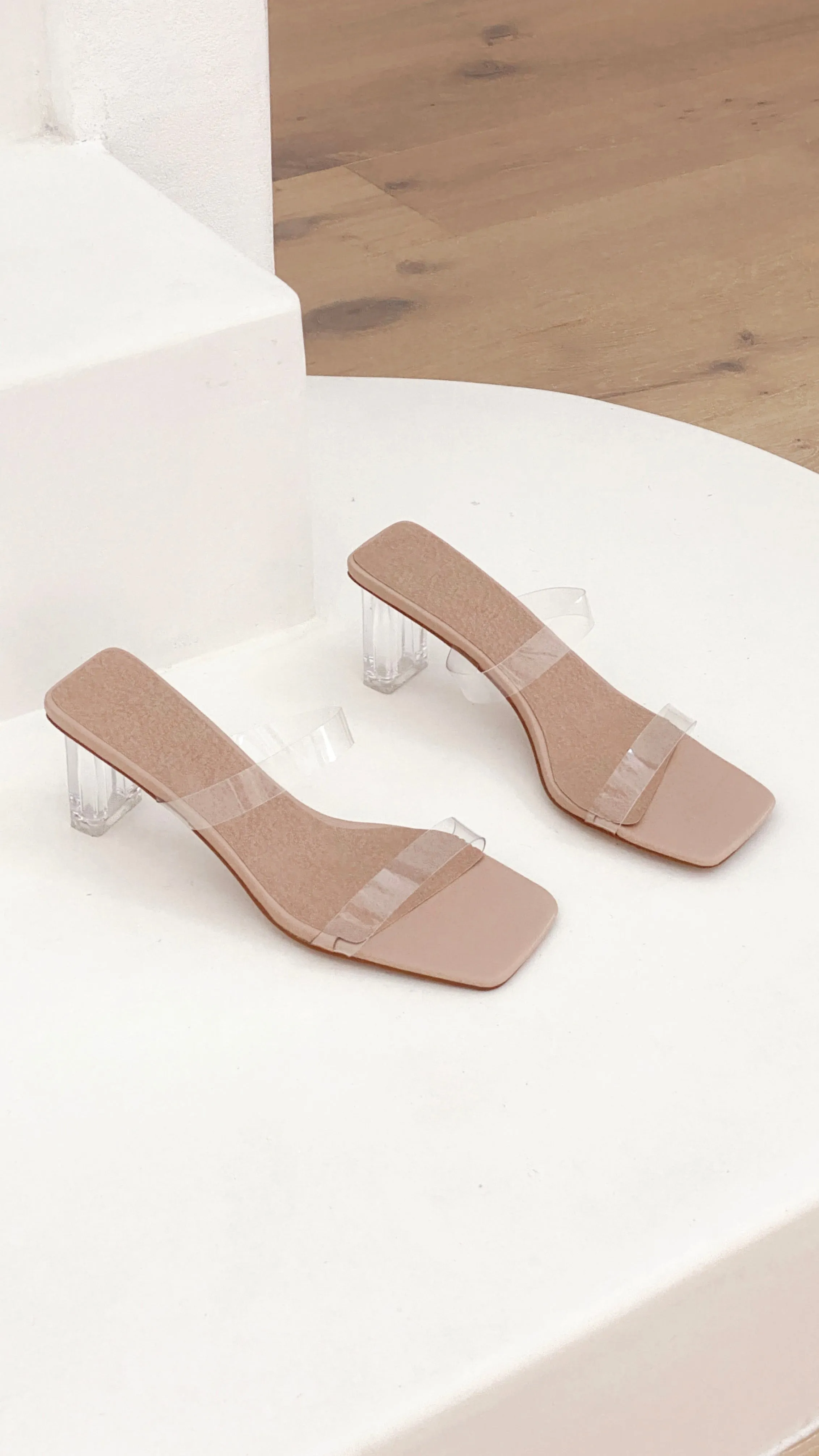 Aena Heel - Nude/Clear