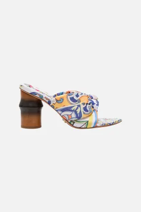 AUDREY KNOTTED MID HEEL AMALFI AMORE