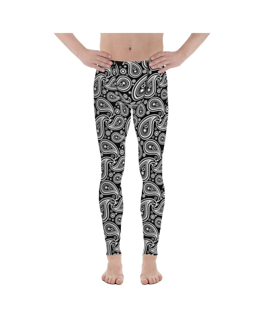 Black & White Paisley Meggings