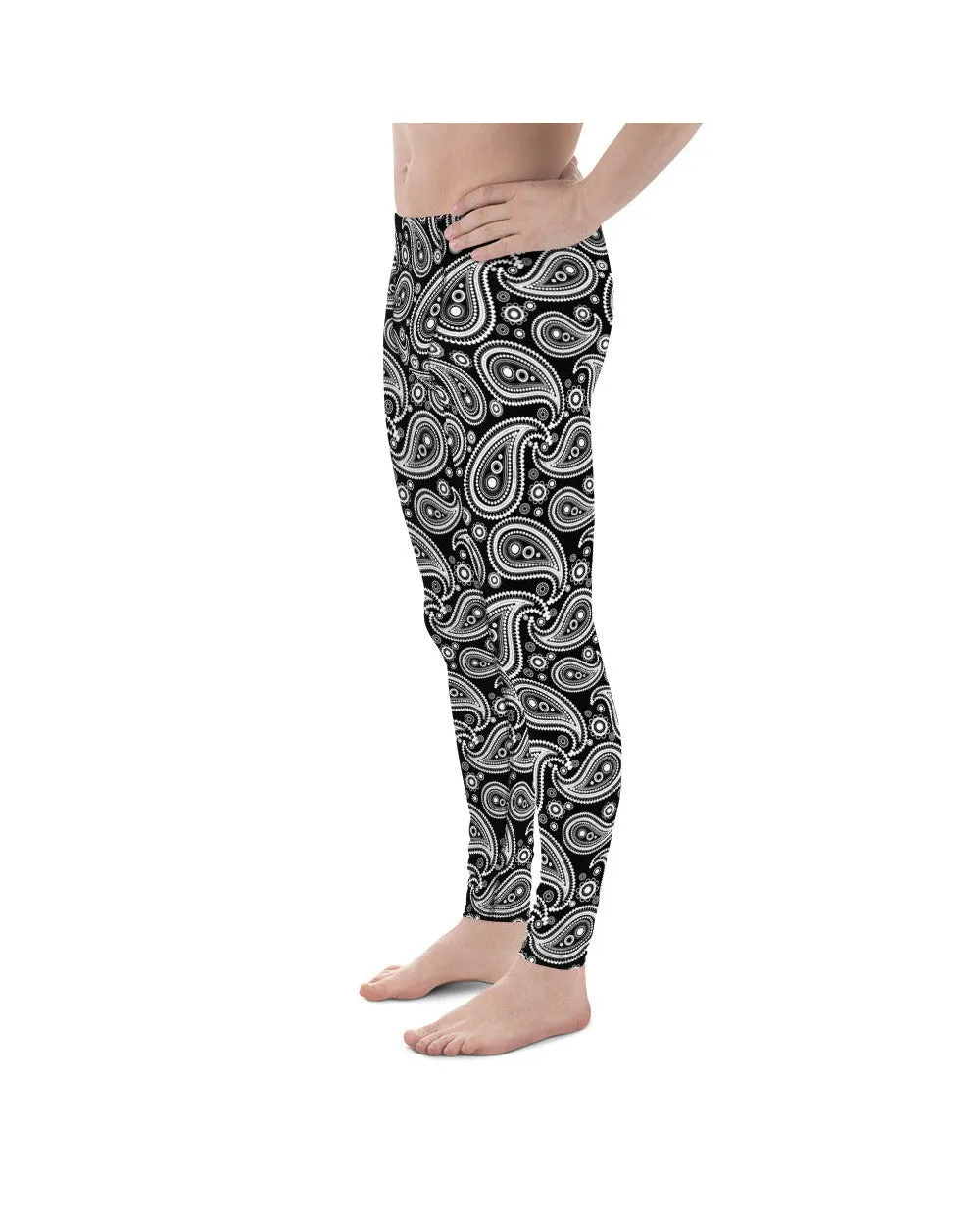 Black & White Paisley Meggings