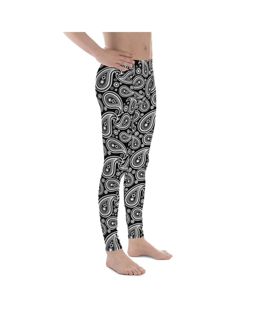 Black & White Paisley Meggings