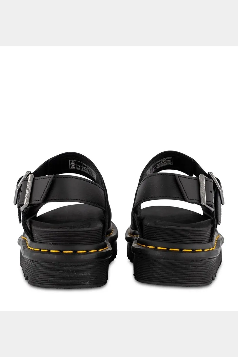 Dr martens voss single strap sandal - black hydro