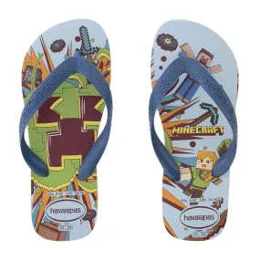 Havaianas Minecraft Thong -Branco/Azul