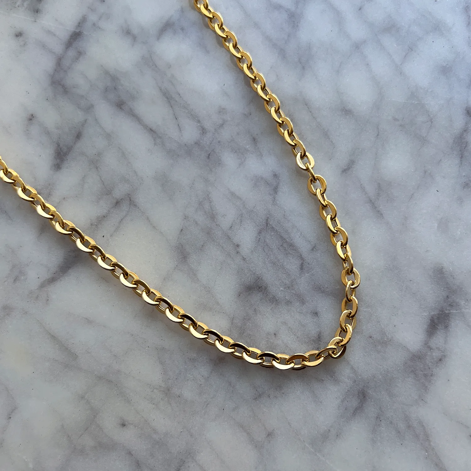 Melrose Round Link Chain Necklace