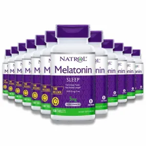 Natrol - Melatonin Time Release 5 mg  - 100 Tablets - 12 Pack