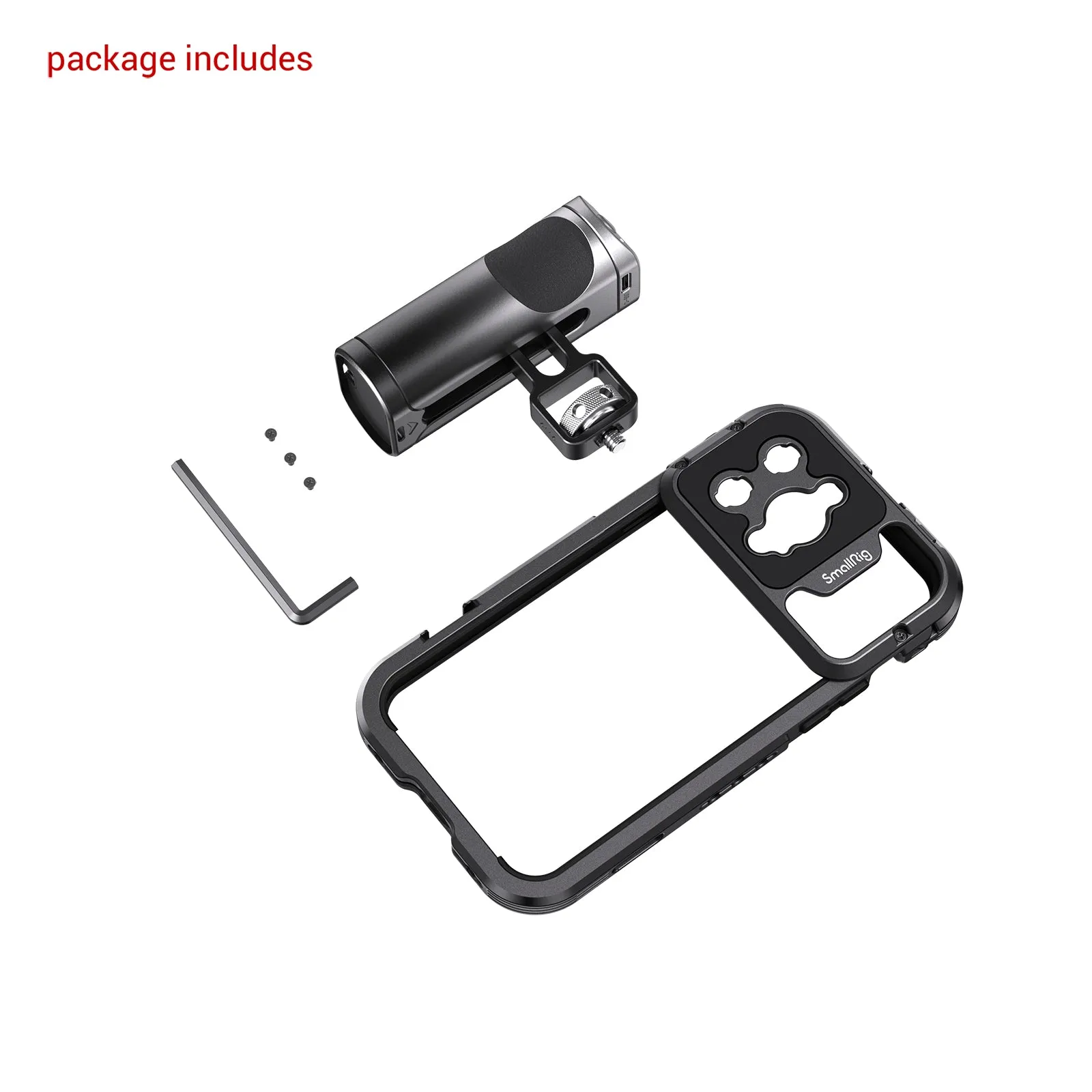 SmallRig Mobile Video Cage Kit (Single Handheld) for iPhone 14 Pro Max 4099