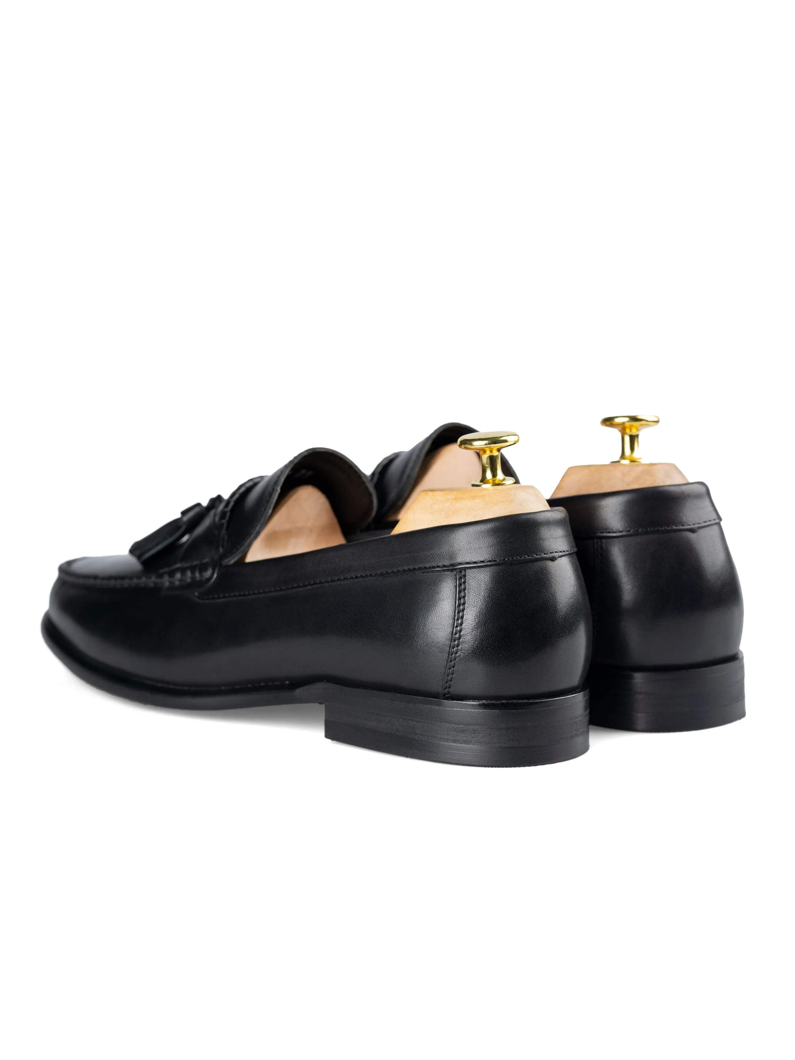 Tassel Moccasin Loafer - Solid Black